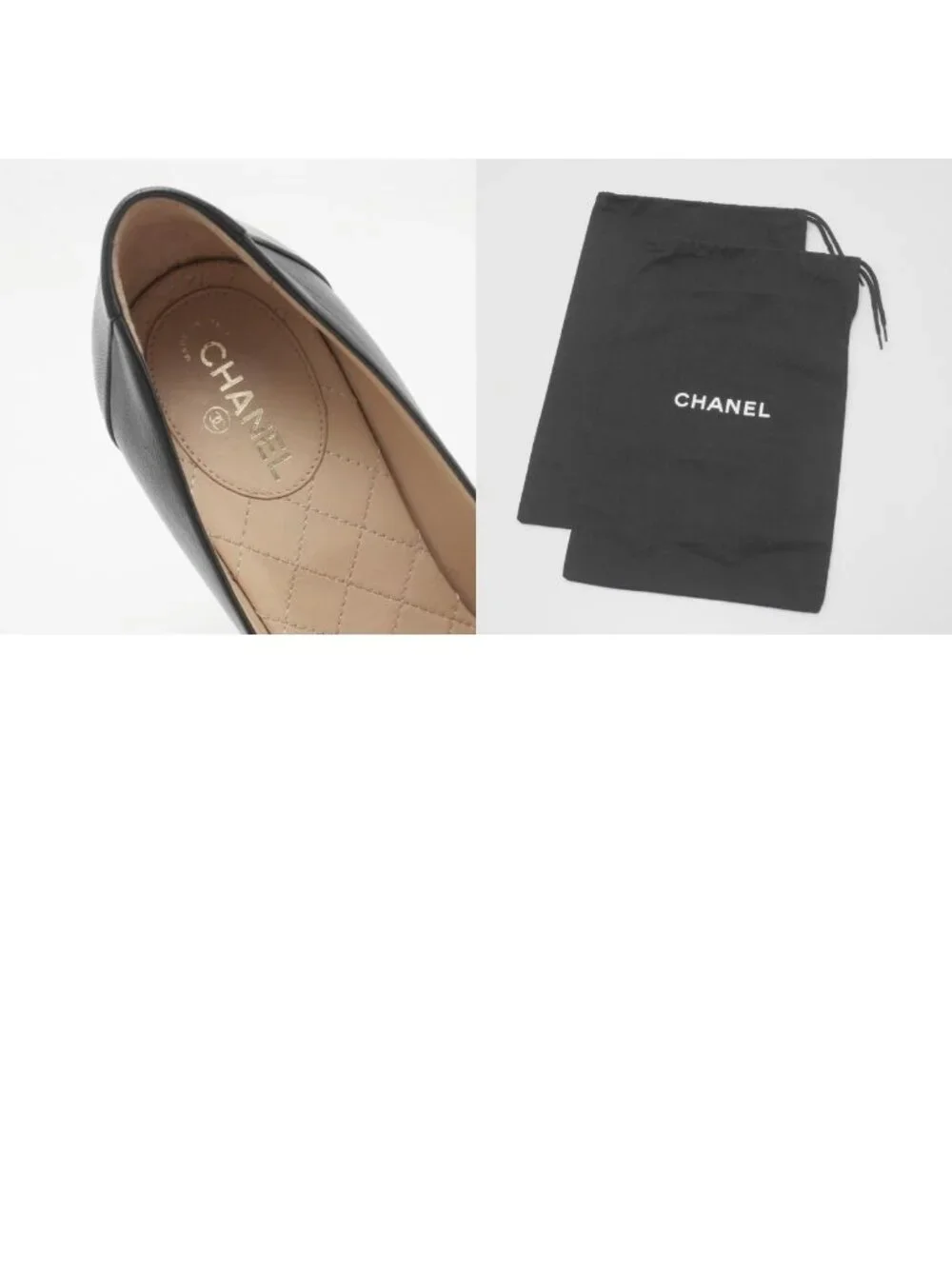 Chanel Pumps 36.5 CC Logo Bicolor Shoes